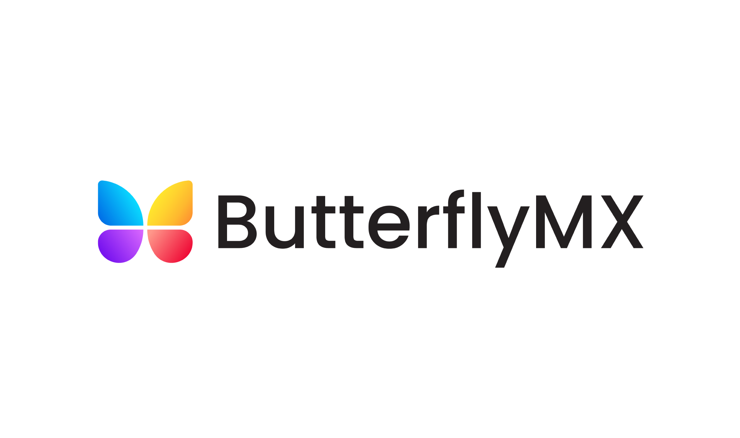 Multi-colored Butterfly logo next to text that says 'ButterflyMX'